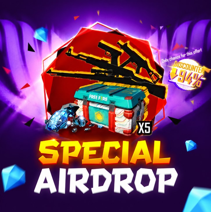 Free Fire In Game Airdrop (ID/PASS)
